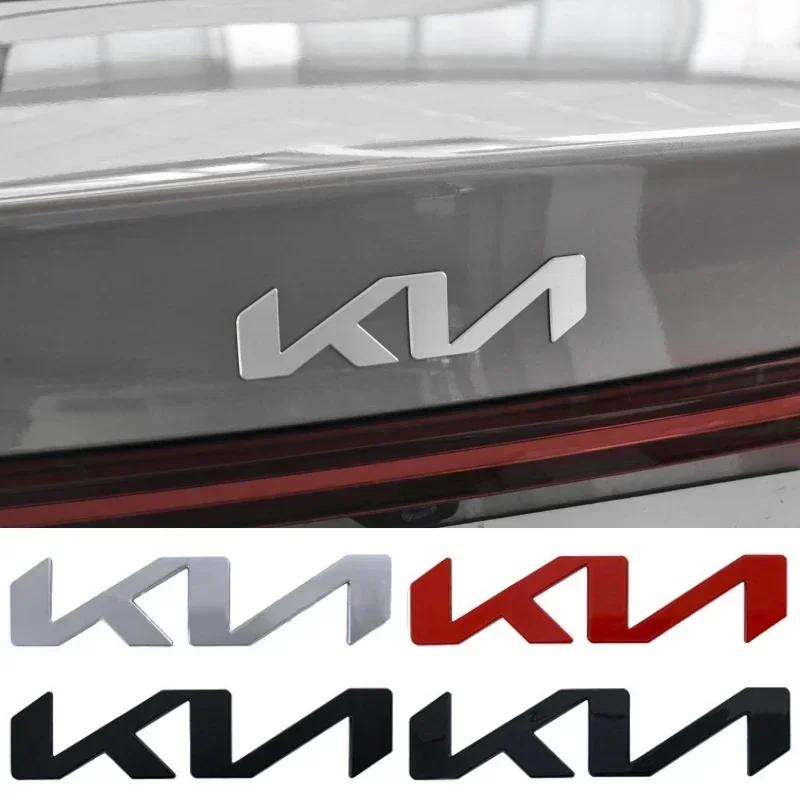 BTQNM1 2026 Hot Car Sticker Metal Car Front Hood Rear Emblem Badge Sticker for KIA Logo K5 K3 K7 Sportage 4 Rio 3 KX3 Picanto Ceed Soul