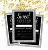Darling Souvenir Black Birthday Invitation Card Printable Elegant Fill or Write In Blank Party Invites 28 Pcs 5 X 7