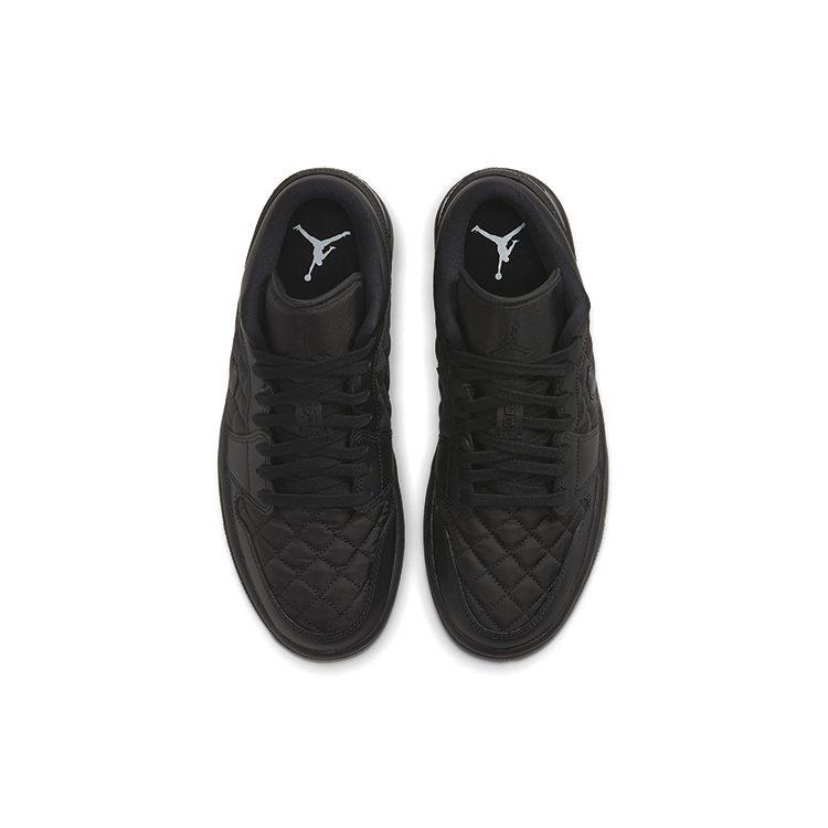 Jordan 1 Низкие Тройной Черный Стеганые Женские DB6480-001