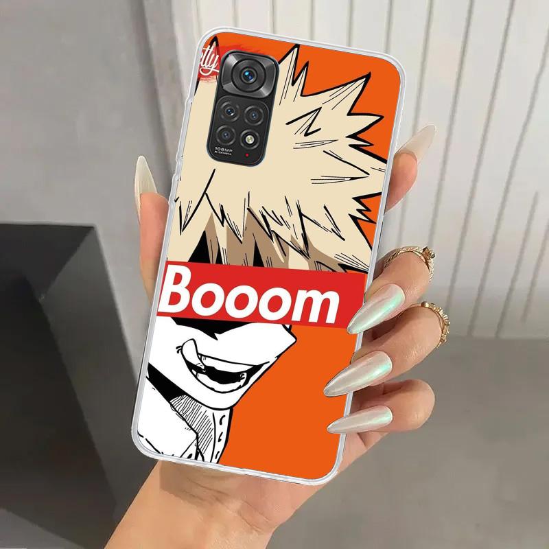 Чехол для телефона My Hero MHA Бакуго Кацуки для Xiaomi Redmi Note 15 14 14S 13 12S 12 Pro 11S 11 Plus 11T 11E 10S Мягкий Чехол Принт Sh