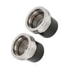 2 шт. 2,441 дюйма Bearing Buddy Нержавеющая сталь Набор инструментов-смазчиков для большинства колес лодочного прицепа