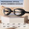 Brand Myopia Swimming Goggles Pool Glasses for Adult Kids HD Anti Fog Optical Eyewear Waterproof Diopter -2.0~-7.0