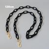 New Fashion Phone Chain Accessory Matte Candy Black Resin Phone Case Chain Frosted Strap Women Crossbody Shoulder Chains