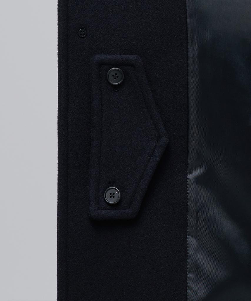 Musinsa Standard Cashmere Blend Oversized Balmacaan Coat [Navy]