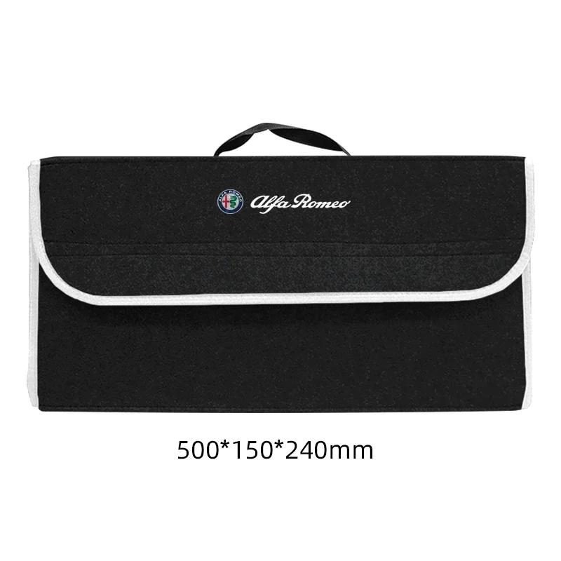 CFHMV1 Car Trunk Organizer Bag Foldable Stowing Tidying Storage Box For Alfa Romeo 4C 159 166 Spider Giulia Giulietta 156 Mito 8C GT