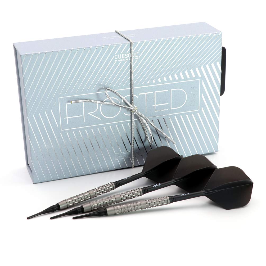 Набор дротиков CUESOUL из вольфрама с матовой поверхностью, 20 г, мягкие наконечники, DAZZLING, бочкообразные, 90% (ДЗР0120)