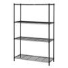 Steel Storage Rack, 4 Shelves, 90cm Wide X 35cm Deep X 137cm High, 50kg Weight Capacity Per Shelf, Rust-Resistant Metal Kitchen Rack, Commercia