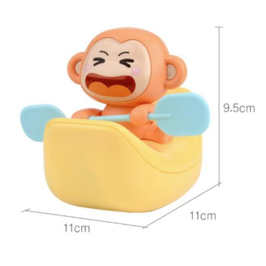 Let's Toy Monkey Banana Boat Bath Toy, Korean Bath Toys