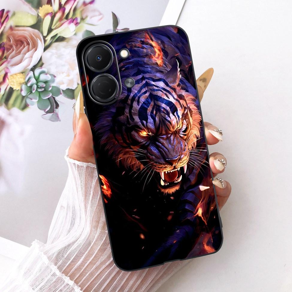 For Tecno Spark Go 3 Case Cover Fashion Butterfly Luxury Cute Painted Black Silicone Bumper For Tecno Spark Go3 KN3 Phone Casing