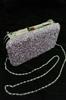 Women's Stylish and Useful Evening Dress Bag Yakamoz Women's Silver Stone Evening Dress Clutch Portfolio Bag