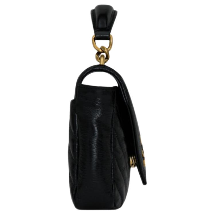 Saint Laurent Мини Сумка на Цепочке Колледж Noir Женские Сумки Черный 779430-DZH07-1000