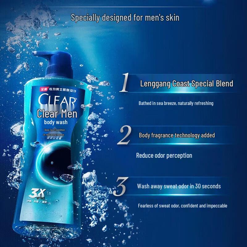 Clear Men Deep Sea Exploration Cologne Shower Gel
