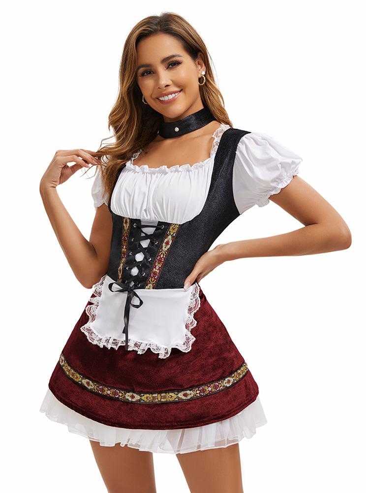 Hot Sexy Oktoberfest German Beer Wench Costume for Ladies Plus Size Fancy Dress Festival Maid Character