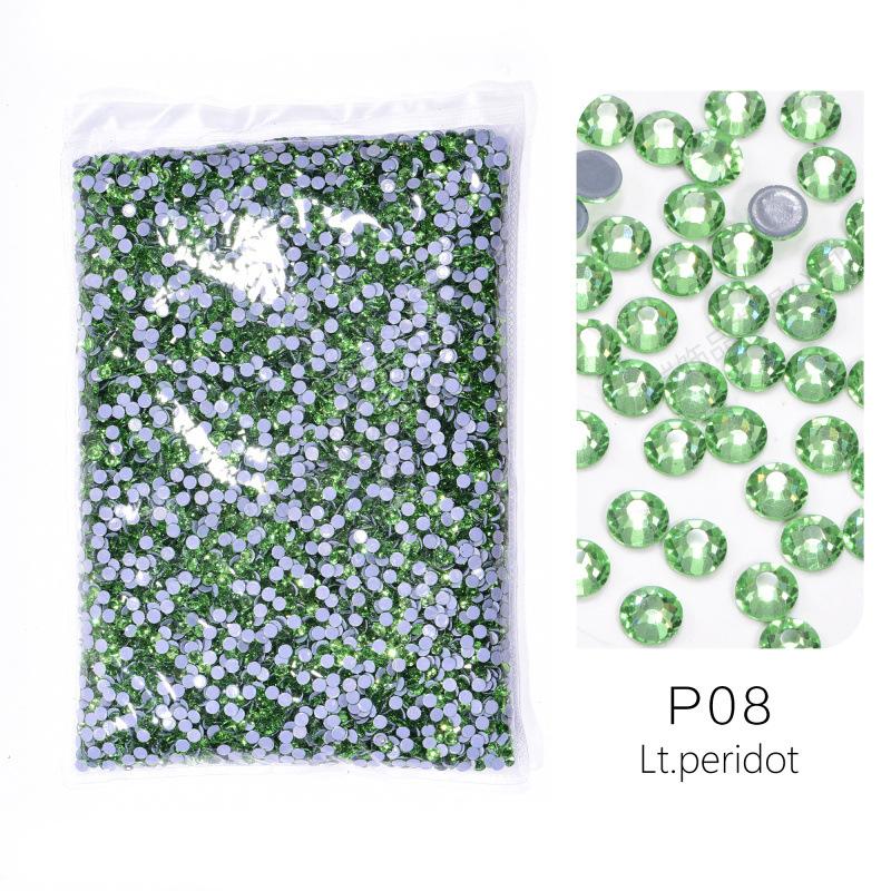 Крупная упаковка Единообразная имитация стекла Австрийский горячий бриллиант, Дно с термоклеем Сделай сам Одежда Обувь и Головные уборы Ювелирные изделия Стразы