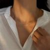 Титановая сталь, не тускнеющая, змеиная кость, цепочка, нишевое ожерелье, женская легкая роскошь, шейная цепочка, высококачественная цепочка на ключицу, аксессуары в стиле ins холодный ветер