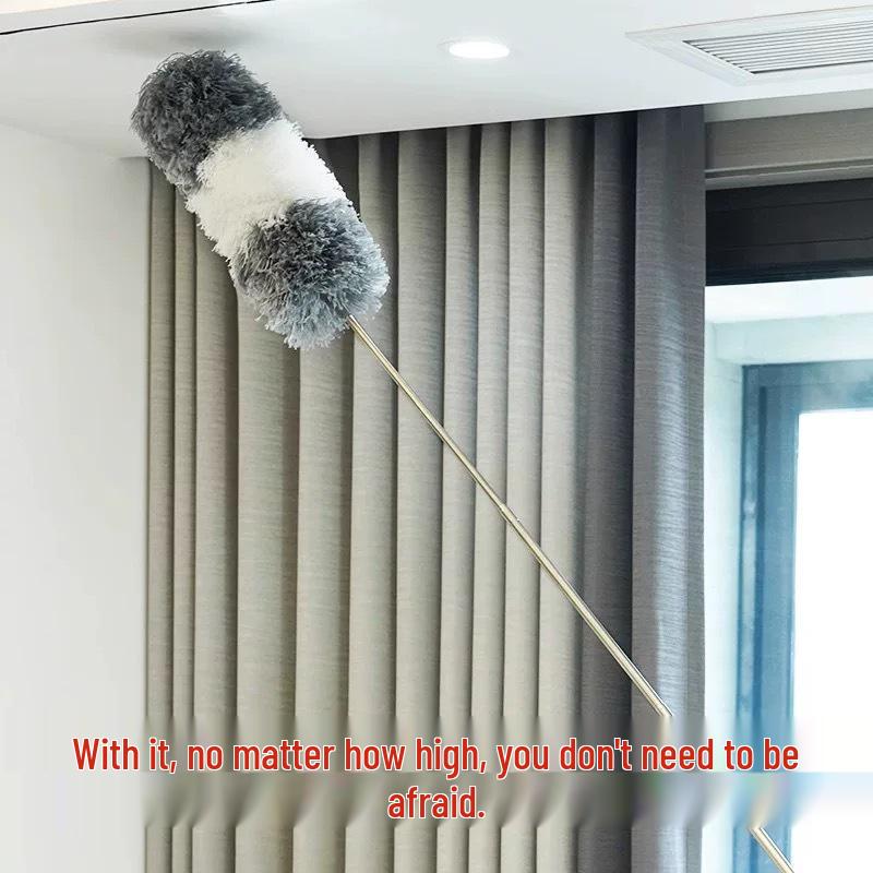 Retractable Electrostatic Feather Duster for Household Cleaning