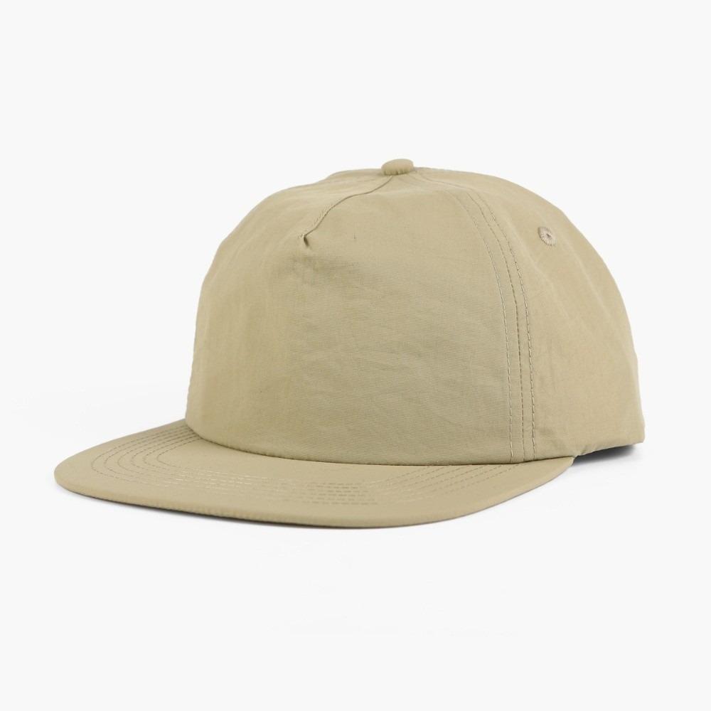 Solid Color 5 Panel Peaked Hat Quick Drying Snapback Cap Sun Protection Hat for Men and Women