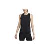 One Classic Solid Quick-Dry Casual Round Neck Sleeveless Sports Vest Women Tops Black FN2809-010