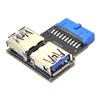 Адаптер 19Pin на Type C/Два USB A 19Pin на Два USB 3.0 A Порт Type-C Розетка для WIN XP/7/8/LINUX/