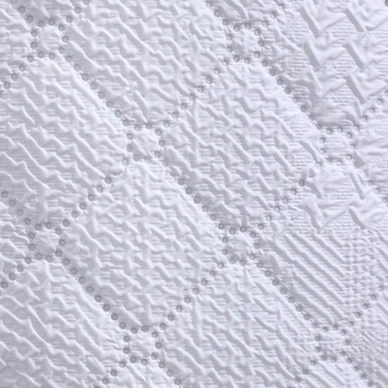 Quilted Makeup Bag Solid Color Cosmetic Pouch with Metal Zipper Ladies Portable Handbag Toiletry Bag for Travel Home Storage