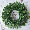 Small Artificial Jasmine Wreath Door Decoration Plastic Floral Garland Semi-Handmade American Style Home Decor
