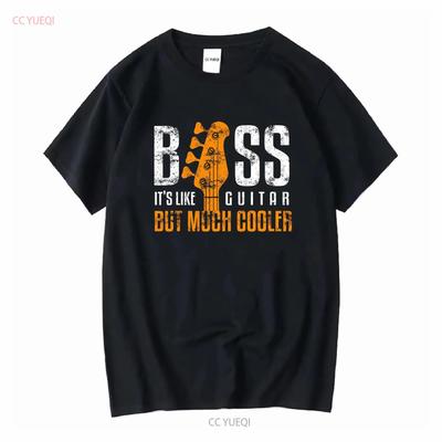НОВЫЙ ОГРАНИЧЕННЫЙ Футболка Bass Its Like Guitar But Much Bassist And Player винтажная стираная растянутая топ для повседневной носки немного