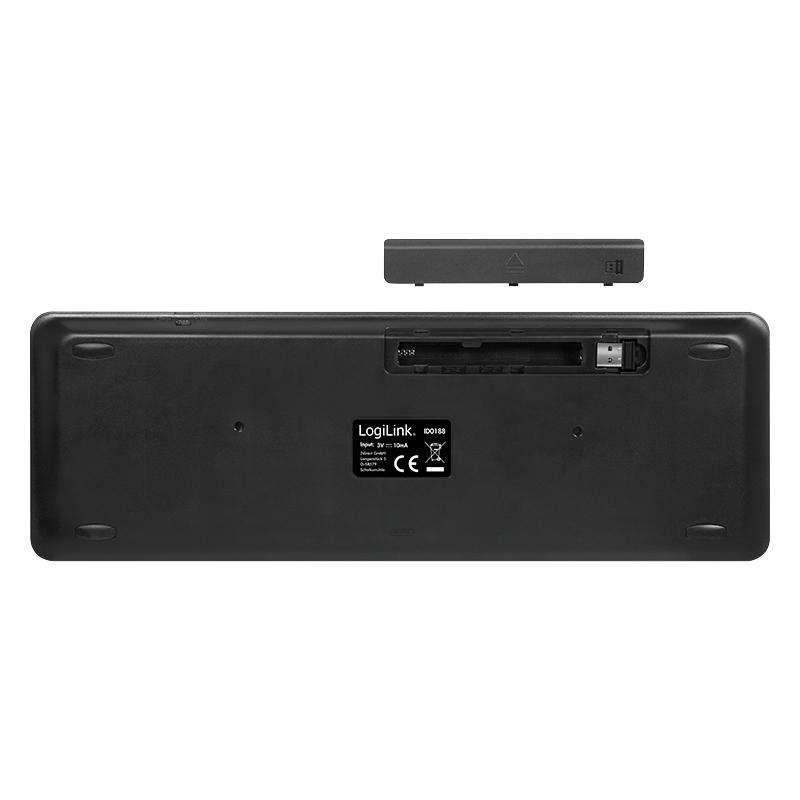 LogiLink 2.4GHz Wireless Keyboard with Touchpad Smart TV Android Box