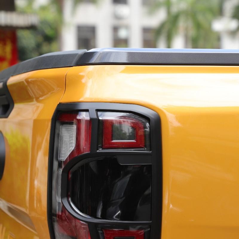 For Ford Ranger Wildtrak T9 -2025 Car Accessories ABS Matt black Car Rear Taillight Turn Signal Frame Cover Trim