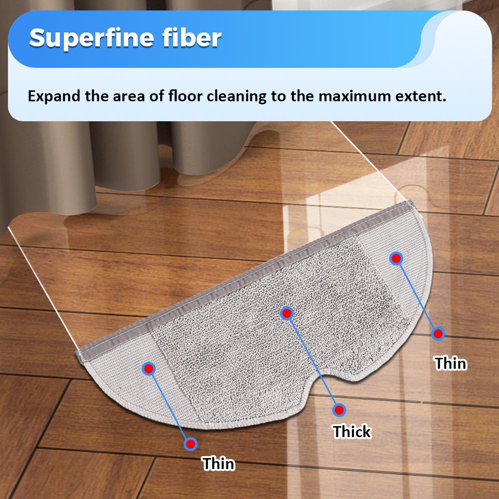 Dry Wet Mop Cleaner Cloth Accessories for Xiaomi  1s Generation For Roborock S5 S5Max S50 S51 S55 S6 S60 S6 Pure S6 MaxV T6 T7 Vacuum Cleaner Parts