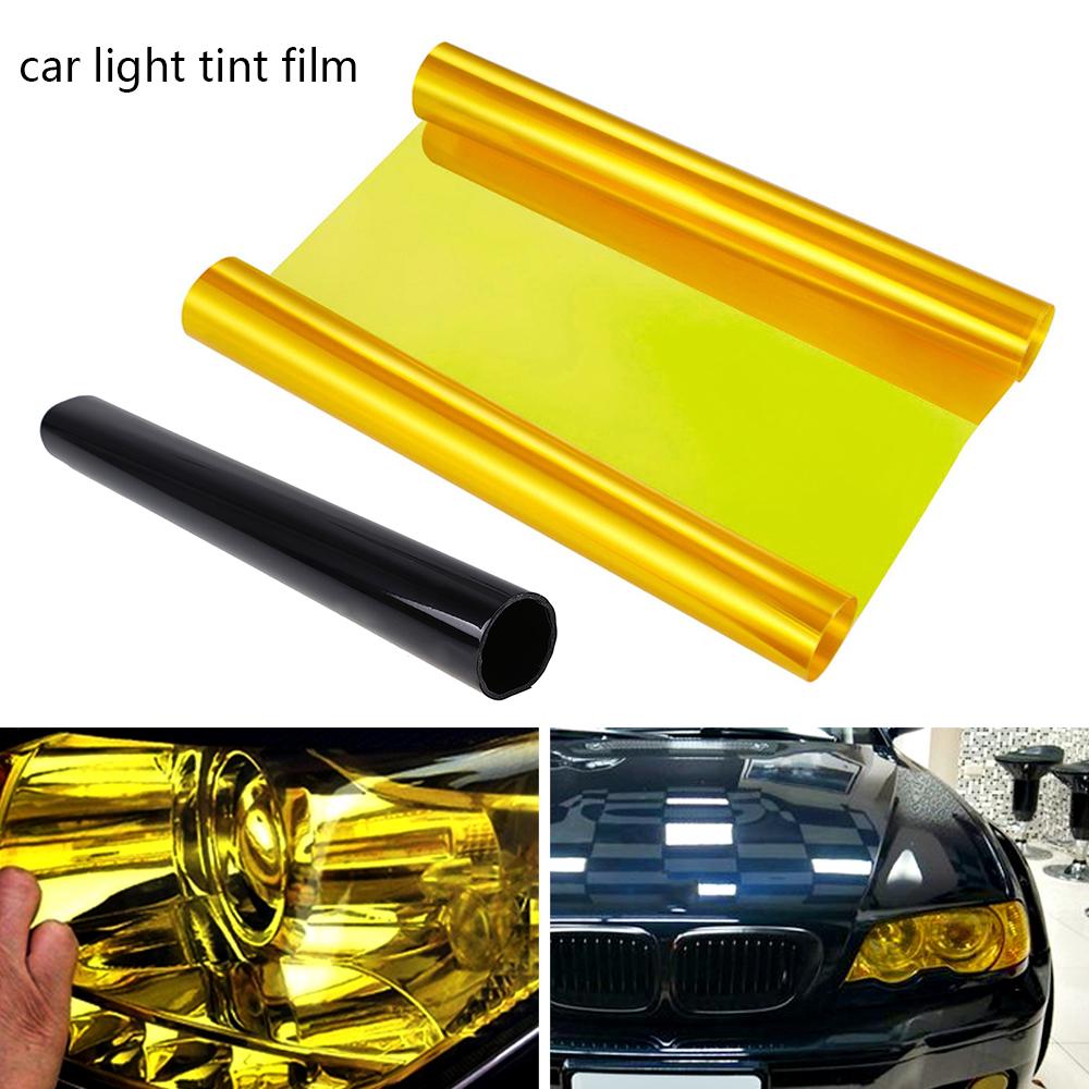 Car Headlight Film Self Adhesive Car Light Film 30 X 120cm Headlight Film Tint Film Sticker for Headlights Taillights Fog Lights