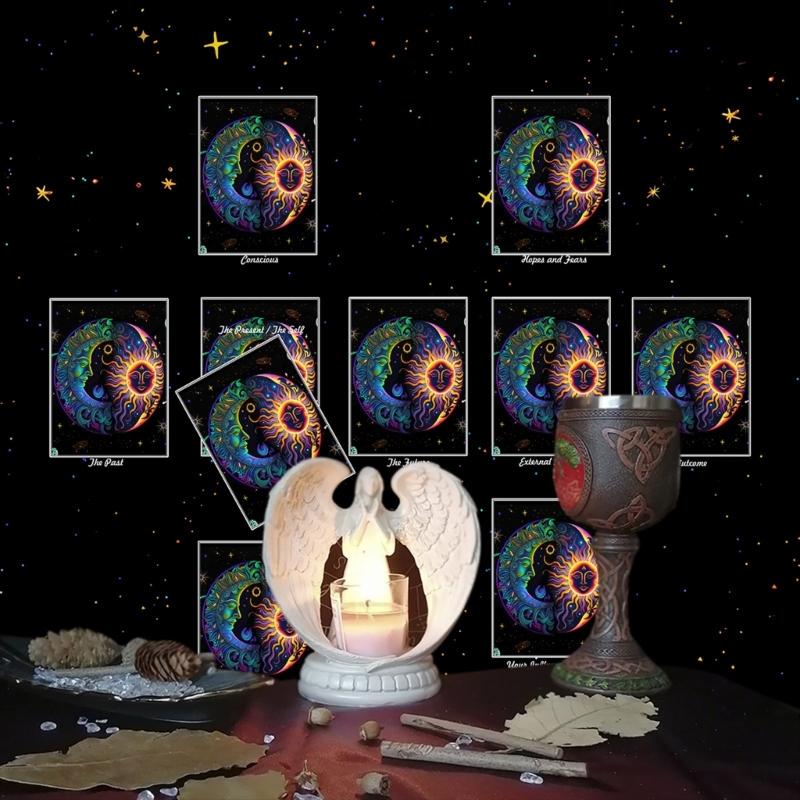 Reading Card Astrologys Tablecloth Tarots Divinations Tablecloth Altars Cloth Divinations Board Game Accessories