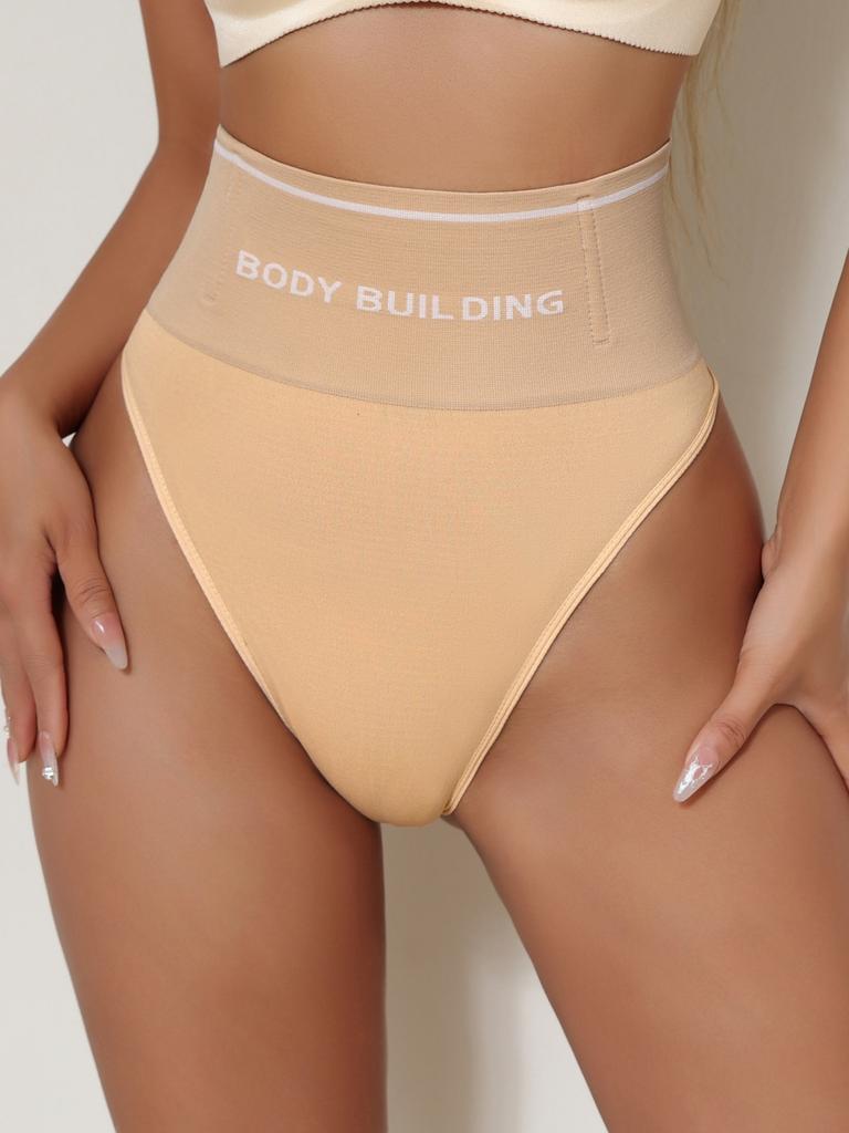 Flarixa Женские бесшовные стринги с высокой посадкой, трусики с контролем живота, корректирующее белье, нижнее белье для похудения, черные трусики для бодибилдинга