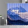 Природный ландшафт Душевые занавески 3D Печать Пейзаж Полиэстер Водонепроницаемый Ванная Занавеска Ванна Экраны Домашний Декор с Крючком