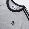 Adidas Оригинальная классическая полосатая футболка с длинным рукавом, мужские топы, средне-меланжево-серый, черный KE5826