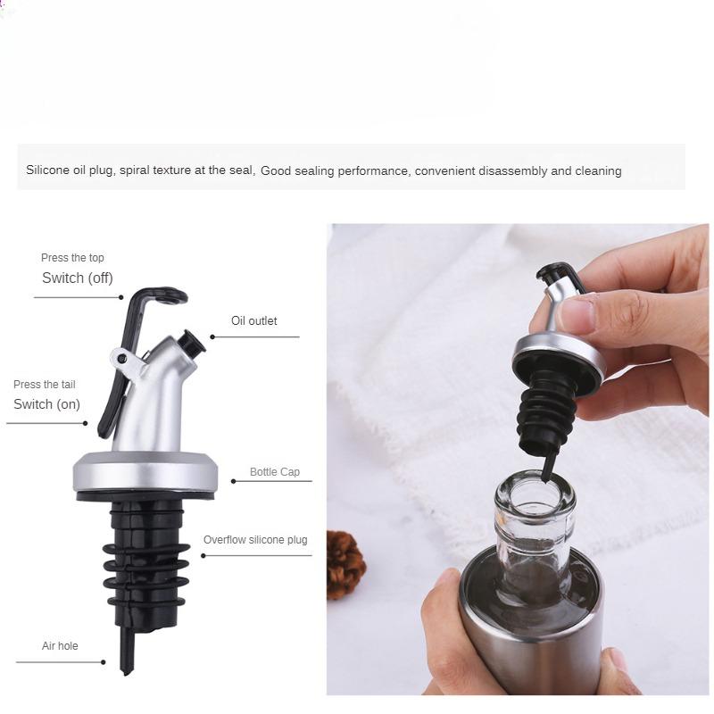 HANYANG Бутылка для приправ из нержавеющей стали Кувшин для масла Бутылка для соевого соуса Бутылка для уксуса Стеклянная бутылка Бутылка вина Банка для уксуса Бутылка для распыления масла