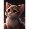 Алмазная картина, полная дрель, милый кот, круглая алмазная живопись, ручная работа, красивая мечта, лунный дом, сделай сам, алмазная мозаика, картина, украшение дома
