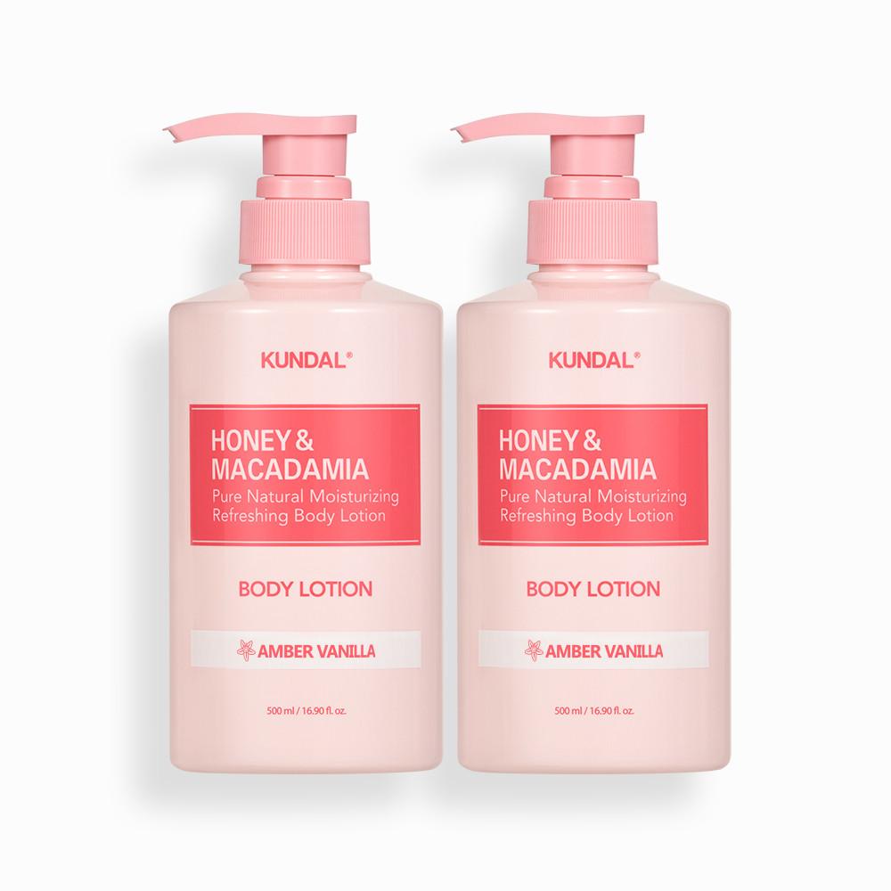[1+1] Kundal Honey & Macadamia Pure Body Lotion 500ml, Korean Cosmetics with Good Fragrance