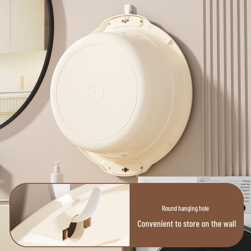 Прочный утолщенный пластиковый таз для умывания лица, стирки, мытья ног или овощей