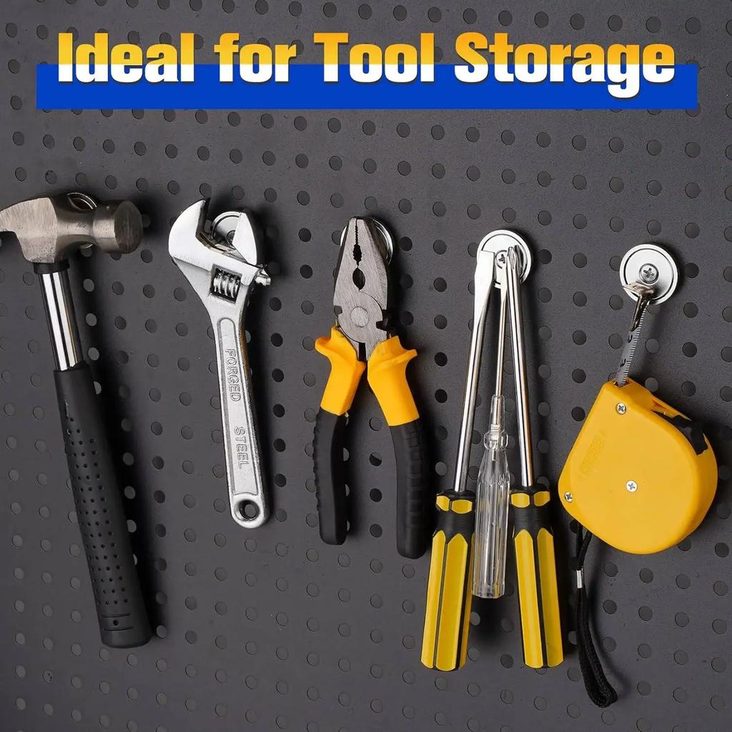 Набор из 4/8/12 магнитов-чашек, промышленные круглые дисковые магниты с потайным отверстием и винтами из нержавеющей стали, 60 фунтов