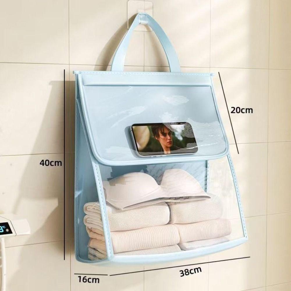 Visible Window Wash Bag Transparent Clothes Organizer New Bathroom Storage Bag Towel Organizer