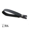 Z44 Zipper - Black - WATERPROOF 6 Mm Separable 40 Cm