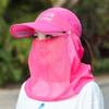 Breathable Sunscreen Ice Silk Cap Protective Shield Full Face Mask Women Sun Protection Cap