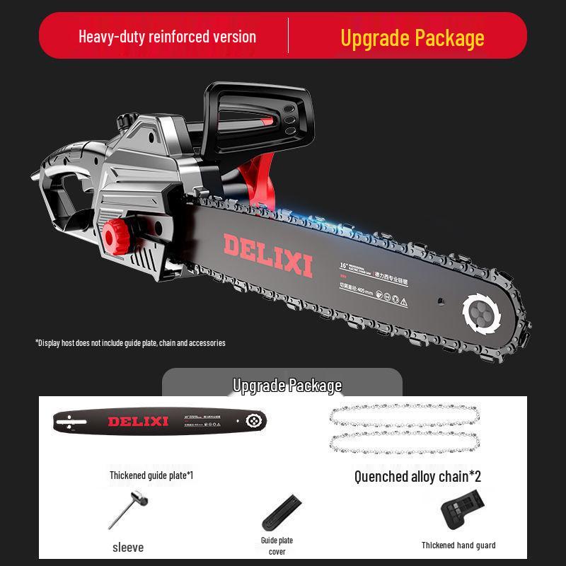 High-Power Handheld Electric Chainsaw for Home and Woodworking - Portable and Multifunctional with Free Shipping