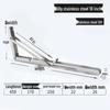 304 Stainless Steel Folding Triangle Bracket for Load-Bearing Storage Support