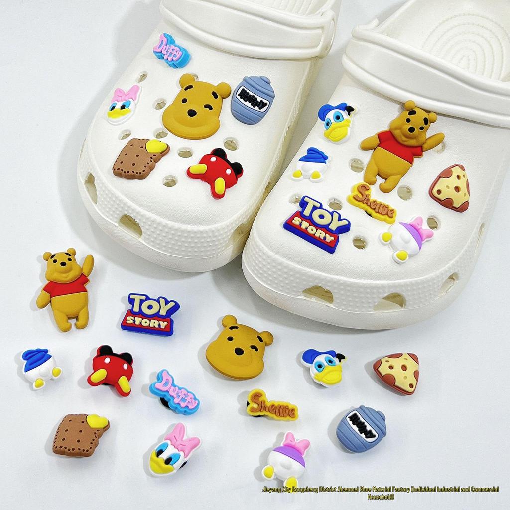 Cute Cartoon Shoe Charms: Kids' Croc Accessories, 3D Snap-On Flower Decorations for Boys & Girls