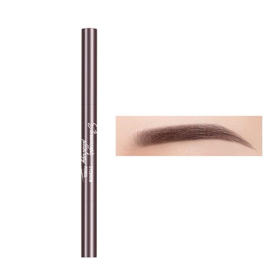 Прочный треугольный карандаш для бровей 0,3 г, долговечный инструмент от молочницы, натуральный 3D двусторонний карандаш для бровей для новичков