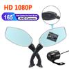 1080P Мотоциклетный Видеорегистратор Видеорегистратор Двойной Объектив Передняя и Задняя Зеркальная Камера 165 Градусов Широкоугольный Цифровой Видеорегистратор Водонепроницаемый