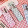 Mini Straight Ruler Ultra-thin Straightedge Kawaii Measuring Ruler  Students