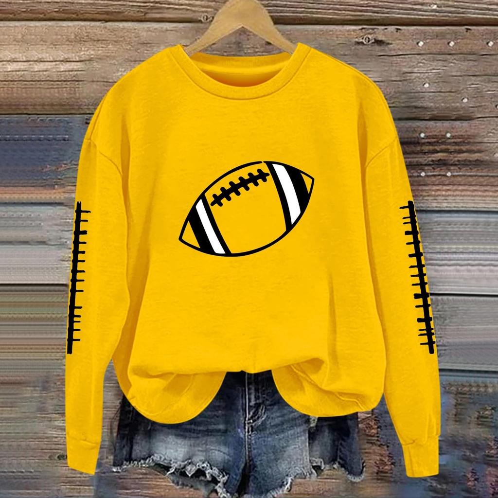 Женский модный и повседневный пуловер с длинными рукавами, принтом и круглым вырезом, спортивный топ-свитшот