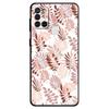Черный мягкий чехол для телефона Samsung Galaxy A02 A01 A70 A50 A40 A10s A02s A03s A04s A10 A03 Core A04 A20e, чехол с цветочным листом